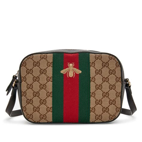 gucci bag with the bee|gucci shoulder bag beige.